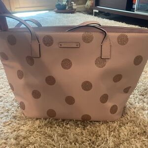 Kate Spade Pink and Gold Tote Bag